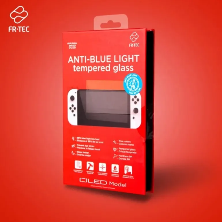 Accesorio FR-TEC Anti Blue Light Protector para Nintendo Switch OLED