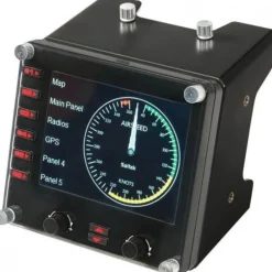 Accesorio Logitech Panel De Instrumentos Para Vuelo LCD USB Negro