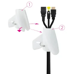 Accesorio  Nanocable Organizador Flexible 25mm 1.0m Blanco