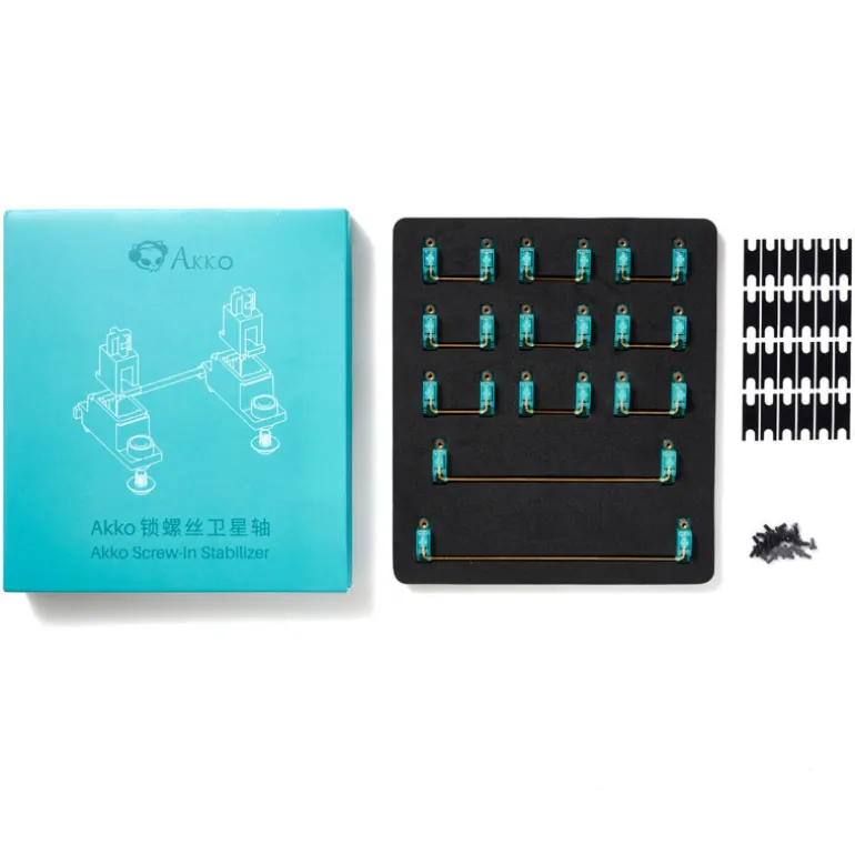 Accesorio Teclado Akko Estabilizadores Atornillables Menta