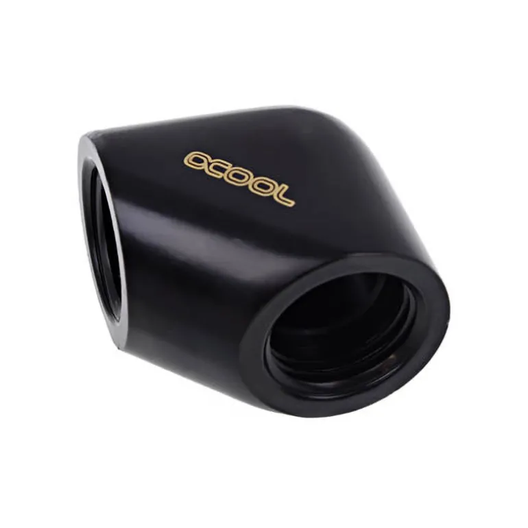 Adaptador Alphacool Eiszapfen 90º 2F G1/4 Negro