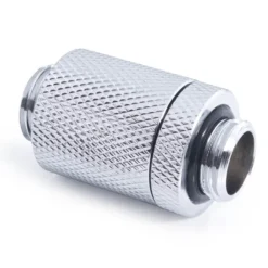 Adaptador Alphacool ES D-Plug 25.5mm M-M Cromado