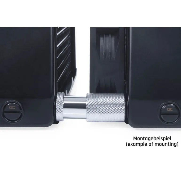 Adaptador Alphacool ES D-Plug 25.5mm M-M Negro