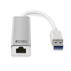 Adaptador de Red Nano Cable 10.03.0401 USB 3.0 a RJ45 Ethernet Gigabit