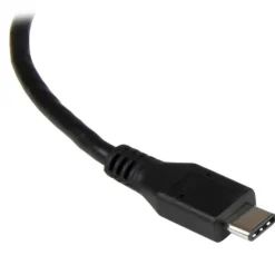 Adaptador de Red Startech Adaptador USB 3.1 Type-C a Ethernet + Puerto USB Negro
