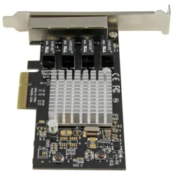 Adaptador de Red Startech Tarjeta de Red PCI Express x4 Ethernet Gigabit con 4 Puertos RJ45