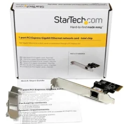 Adaptador de Red Startech Tarjeta de Red PCI Express Ethernet Gigabit con 1 Puerto RJ45