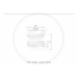 Adaptador EKWB EK-Quantum Torque Pass-Through G1/4 Dorado