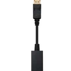 Adaptador HDMI NanoCable Conversor DisplayPort a HDMI DP/M-HDMI A/H Negro 15cm