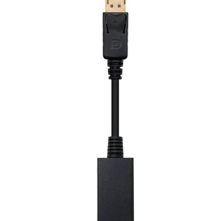 Adaptador HDMI NanoCable Conversor DisplayPort a HDMI DP/M-HDMI A/H Negro 15cm