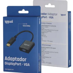 Adaptador iggual DisplayPort (M) A VGA (H)