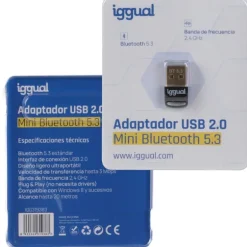 Adaptador iggual USB 2.0 Mini Bluetooth 5.3