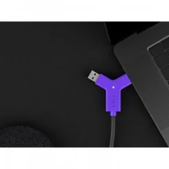 Adaptador Logitech Swytch USB-C/USB 3.2/HDMI Morado