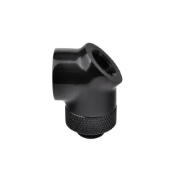 Adaptador Thermaltake Pacific 2F-1M G1/4" 45º-90º Negro