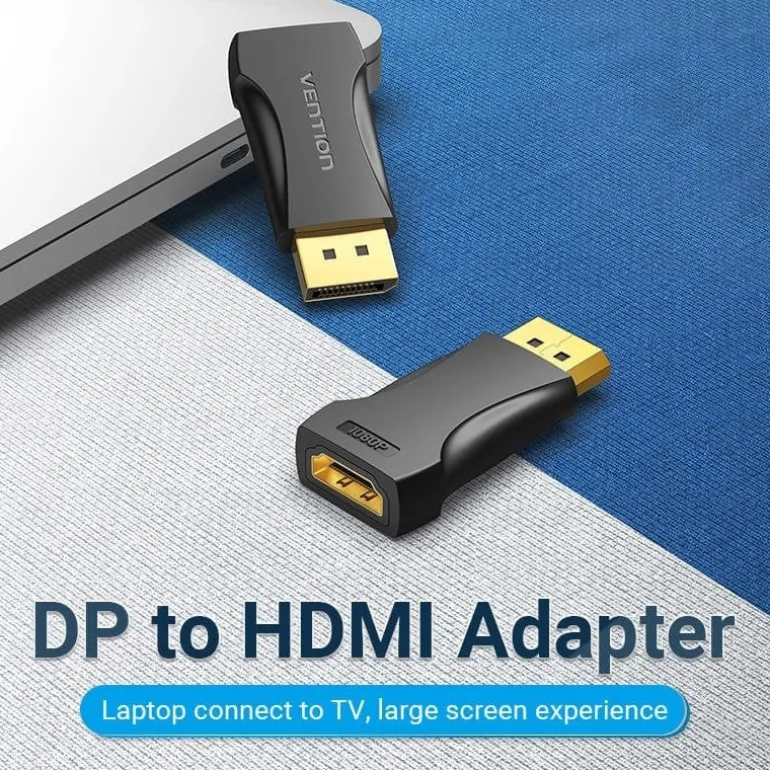 Adaptador Vention HBOB0 DisplayPort Macho A HDMI Hembra 1080p 60Hz Negro
