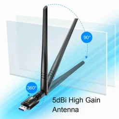 Adaptador Wi-Fi Cudy WU1400 AC1300 USB