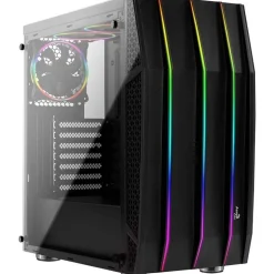 Aerocool Klaw RGB Cristal Templado / Negro - Caja/Torre