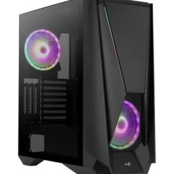 Aerocool Visor RGB Cristal Templado / Negro - Caja/Torre