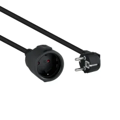 Alargador Nanocable Extension Cable Alimentación 5.0m Negro