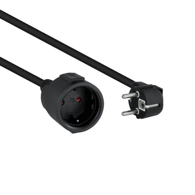 Alargador Nanocable Extension Cable Alimentación 3.0m Negro