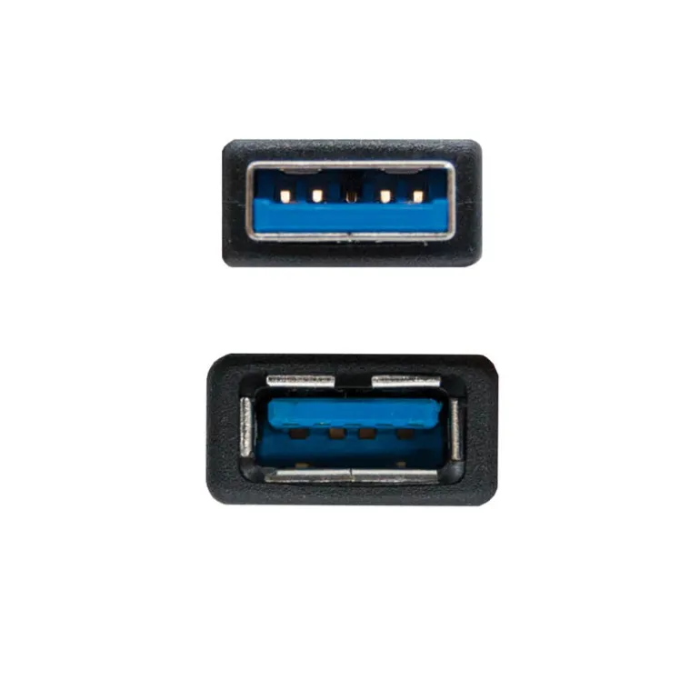 Alargador Nanocable USB 3.0 A-M a M-H 2.0m Negro