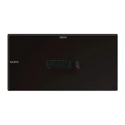 Alfombrilla Phoenix Eleganza Cuero 125x 64.5cm Base Corcho Negro