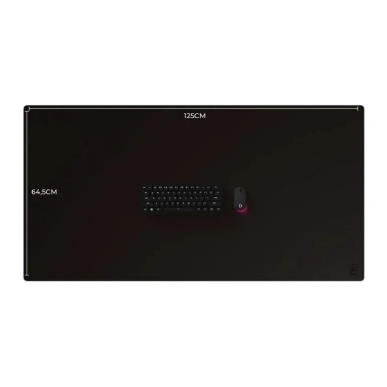 Alfombrilla Phoenix Eleganza Cuero 125x 64.5cm Base Corcho Negro