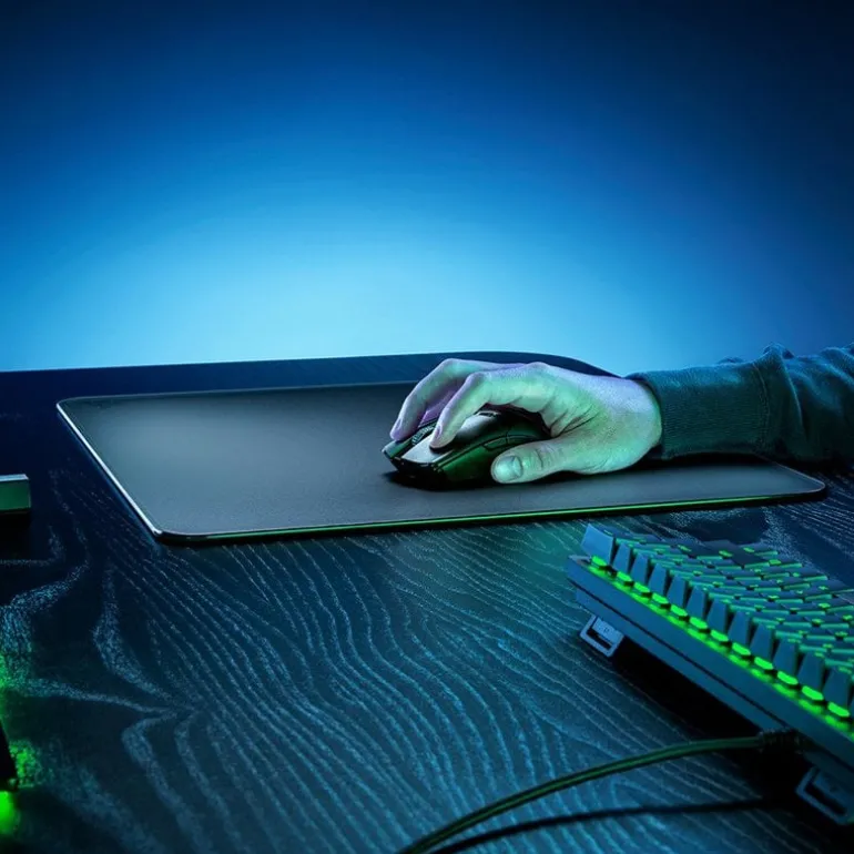 Alfombrilla Razer Atlas Cristal Templado Gaming Negro