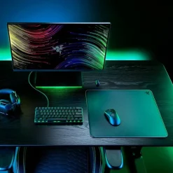 Alfombrilla Razer Atlas Cristal Templado Gaming Negro