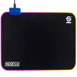Alfombrilla Sparco SPMousepad Gaming RGB Negro