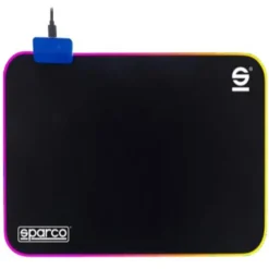 Alfombrilla Sparco SPMousepad Gaming RGB Negro