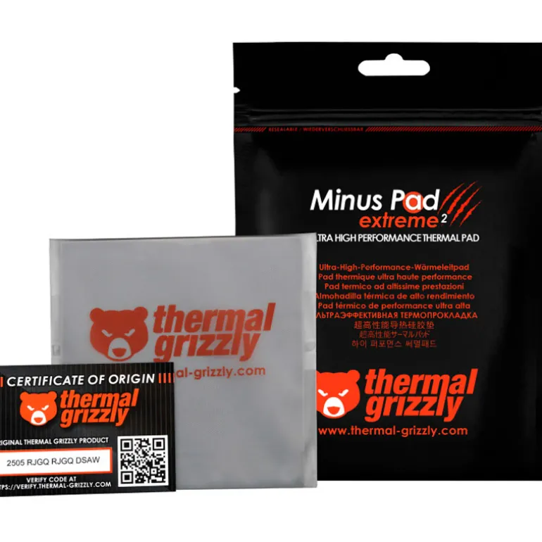 Almohadilla Térmica Thermal Grizzly Minus Pad Extreme 2 100 x 100 x 2,0 mm