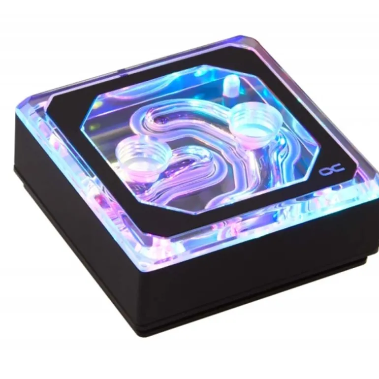 Alphacool Eisblock XPX Aurora Edge Plexi Negro Digital RGB - Bloque CPU