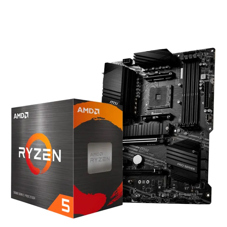 AMD Ryzen 5 5600G 4.4GHz Boxed + MSI B550-A PRO
