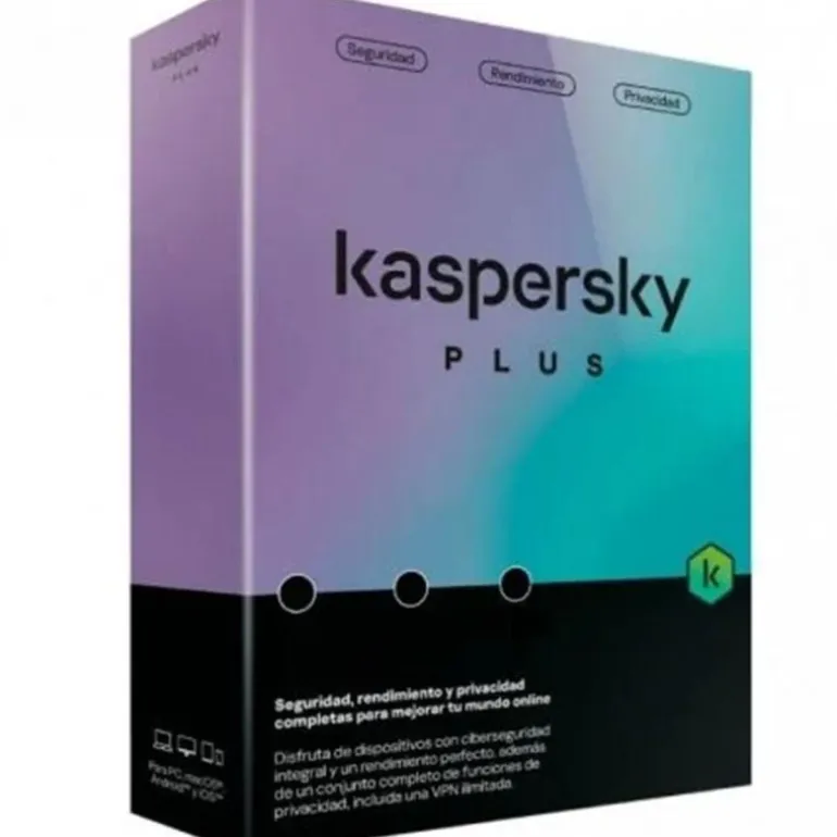 Antivirus Kaspersky Plus 1 Dispositivo 1 Año