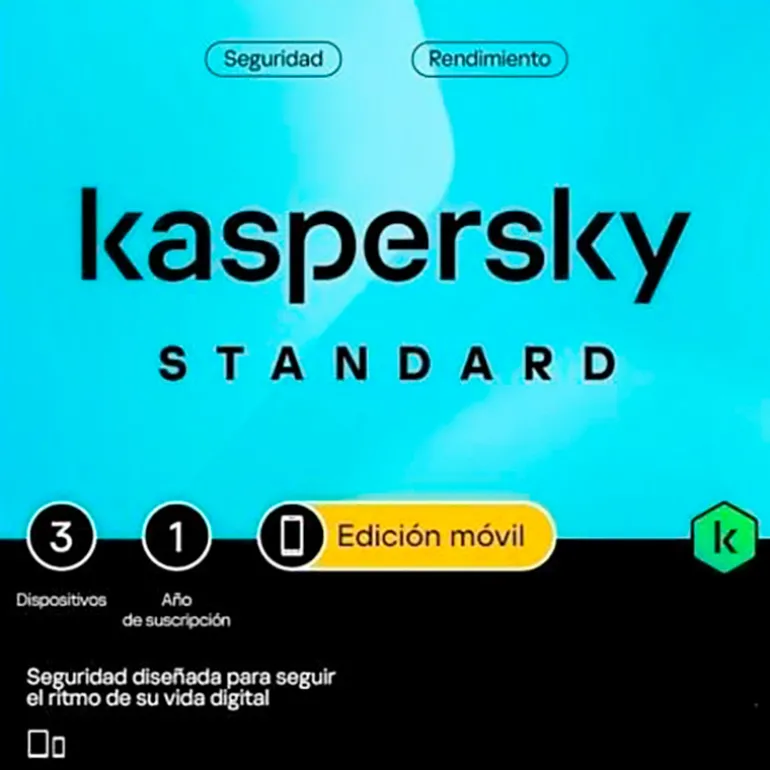 Antivirus Kaspersky Standard 3 Dispositivos 1 Año