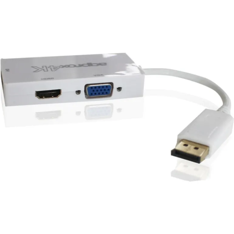Approx Display Port a HDMI VGA DVI 4K - Adaptador