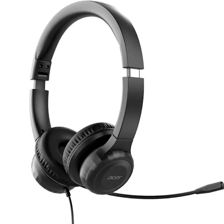Auriculares Acer AHW154 Office Headset USB Negros