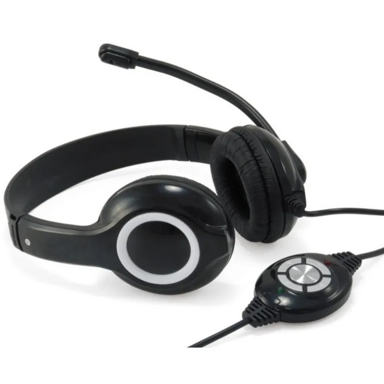 Auriculares Conceptronic Chat / Videoconferencias / USB Negro