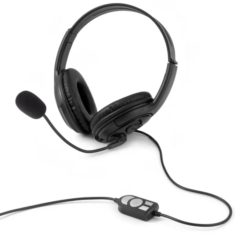 Auriculares Coolbox CoolChat U1 USB Negro