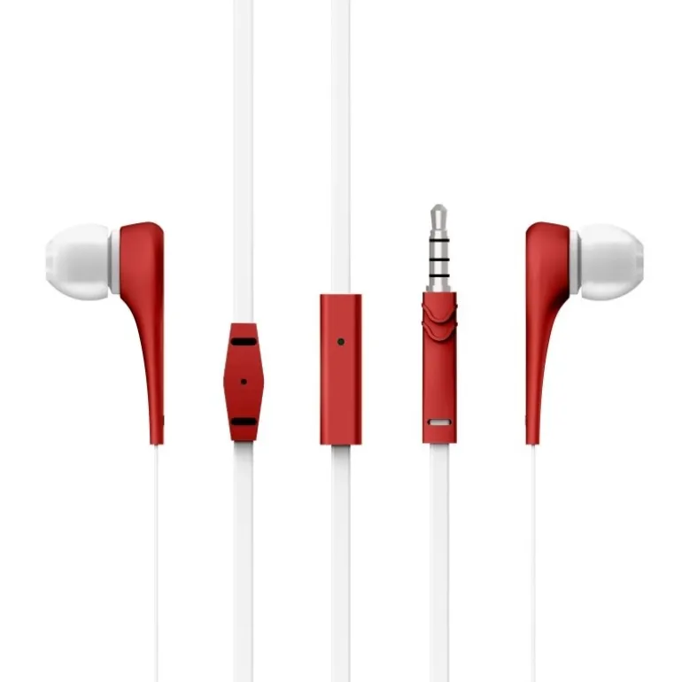 Auriculares Energy Sistem Style 1 Jack 3.5 Micrófono Rojo