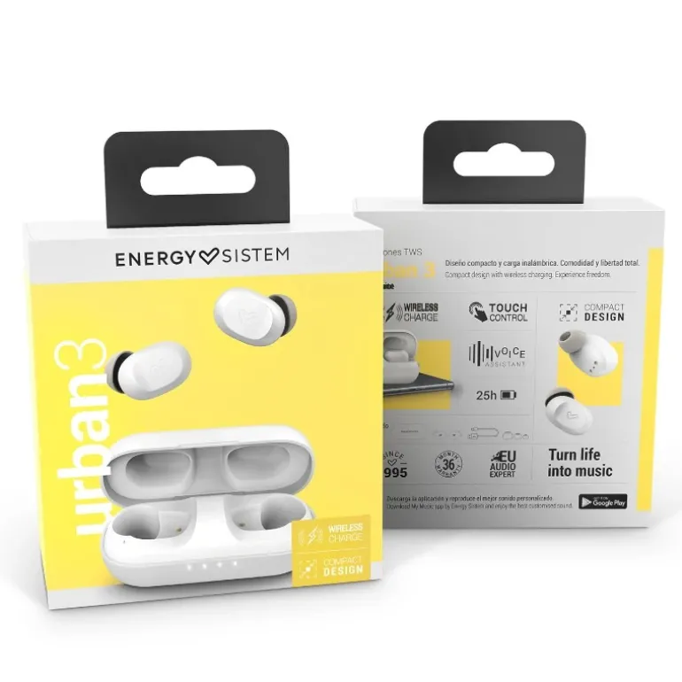 Auriculares Energy Sistem Urban 3 True Wireless Bluetooth 5.1 Coconut