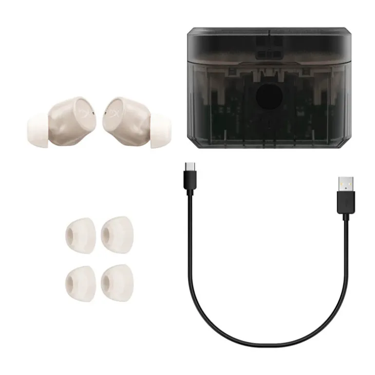 Auriculares HyperX Cirro Buds Pro I Wireless Beige