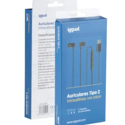 Auriculares iggual IGG320211 Tipo C Intrauditivos Con Micro