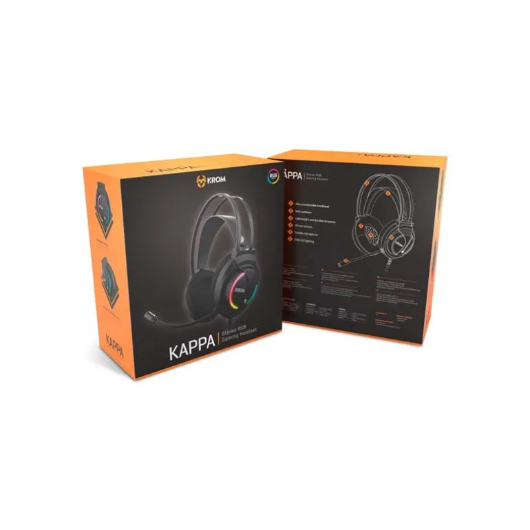 Auriculares Krom Kappa Stereo RGB Gaming
