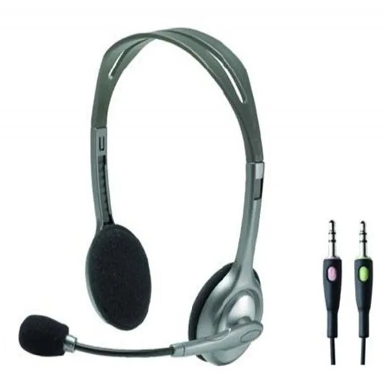 Auriculares Logitech H110 Plateado