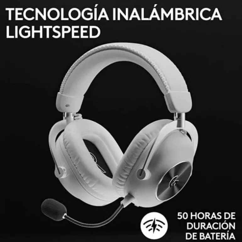 Auriculares Logitech Pro X 2 LightSpeed Wireless Blanco