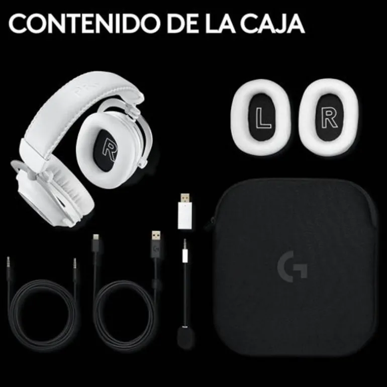 Auriculares Logitech Pro X 2 LightSpeed Wireless Blanco