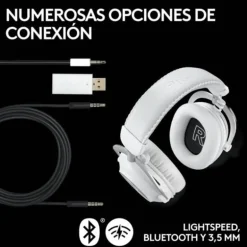 Auriculares Logitech Pro X 2 LightSpeed Wireless Rosa