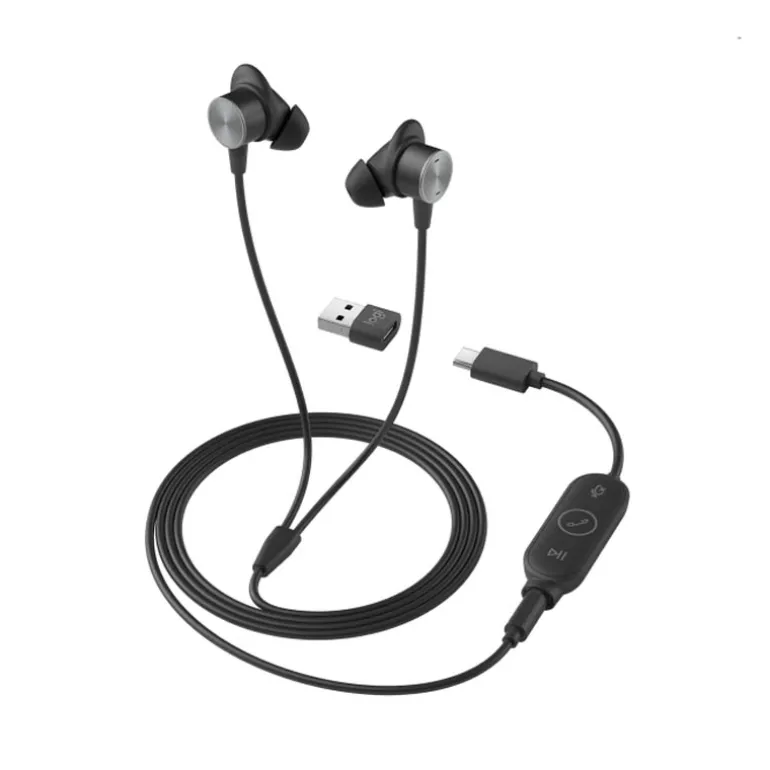 Auriculares Logitech Zone Wired Eearbuds Grafito